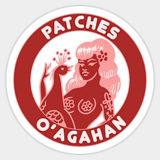 Patches O'Agahan Official Logo Maroon Sticker